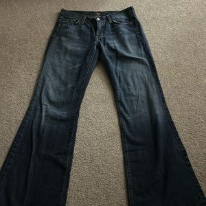 7 for All Mankind gold pocket dojo jeans